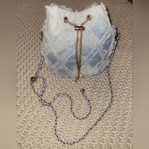 Blue Denim Bucket Bag NWOT